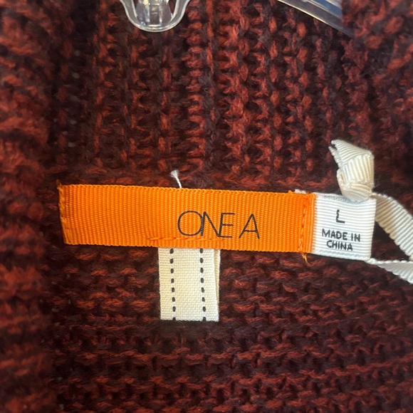 One A Women's Sweater - Brown and Cream - Picture 2 of 7